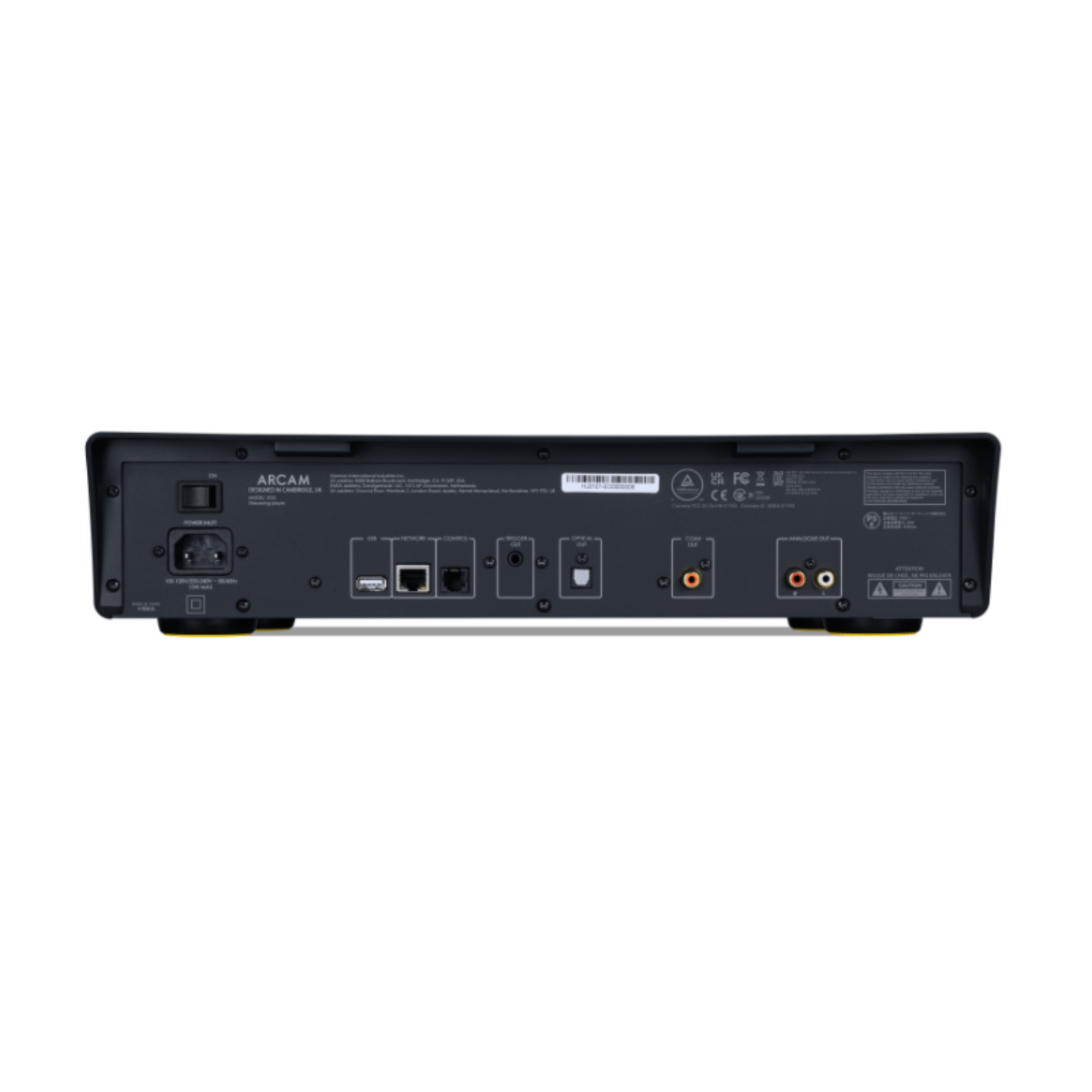 Black Arcam ST25 Ultra High Resolution Streamer back view
