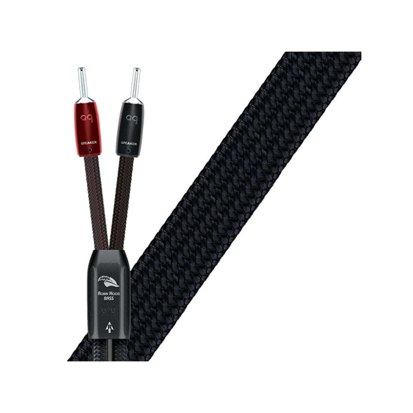 Audioquest Robin Hood Bass 15AWG Speaker Cables with 72v DBS - 8FT (Sold as Pair)