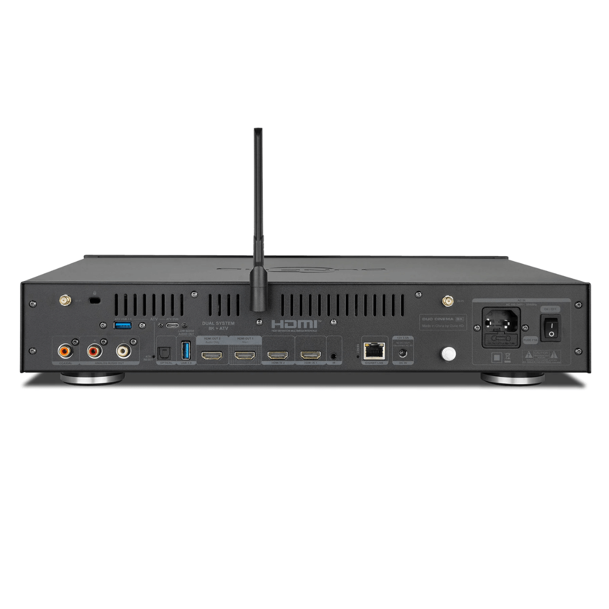 back panel of dune hd cinema 8k media player