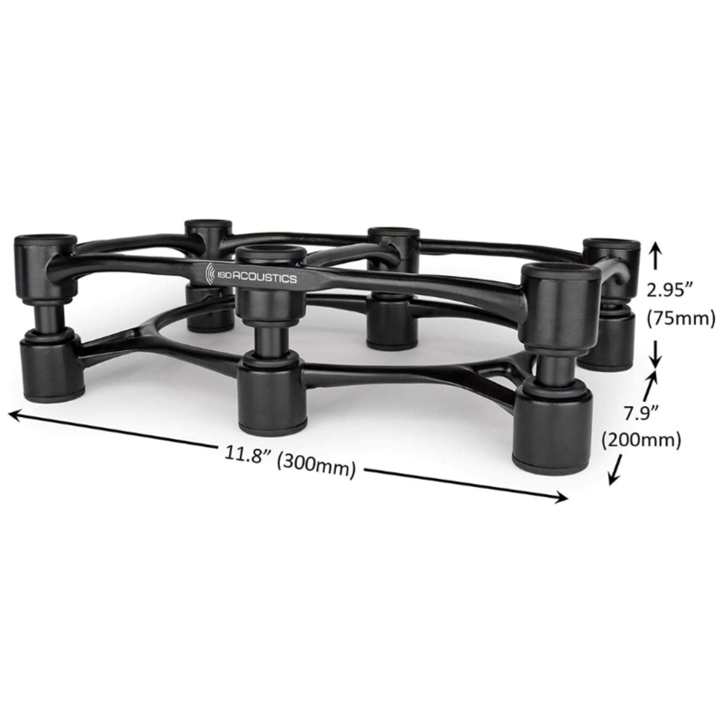 dimensions of isoacoustics aperta 300 isolation speaker stand