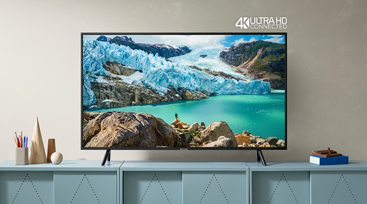 samsung 55"led 4k uhd smart tv (ru7100 series) - un55ru7100fxzc