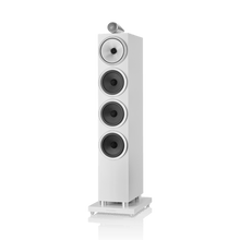 White tower speaker on a white background