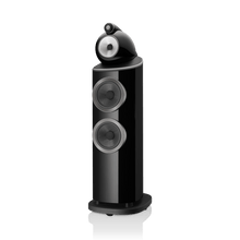 Black speaker on a white background