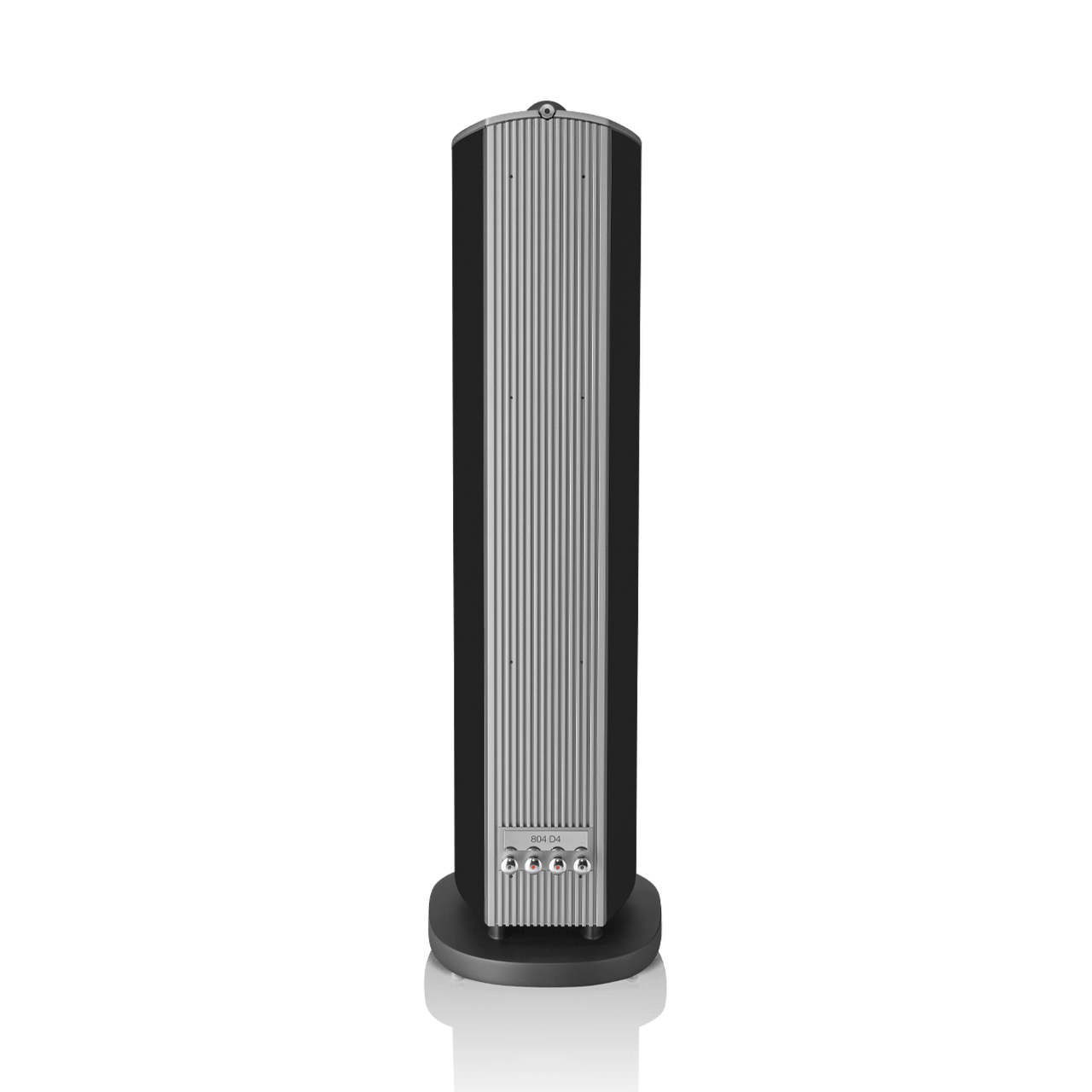 Black tower fan on a white background