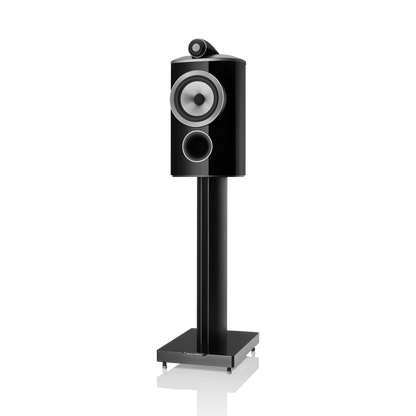 Black speaker on a white background