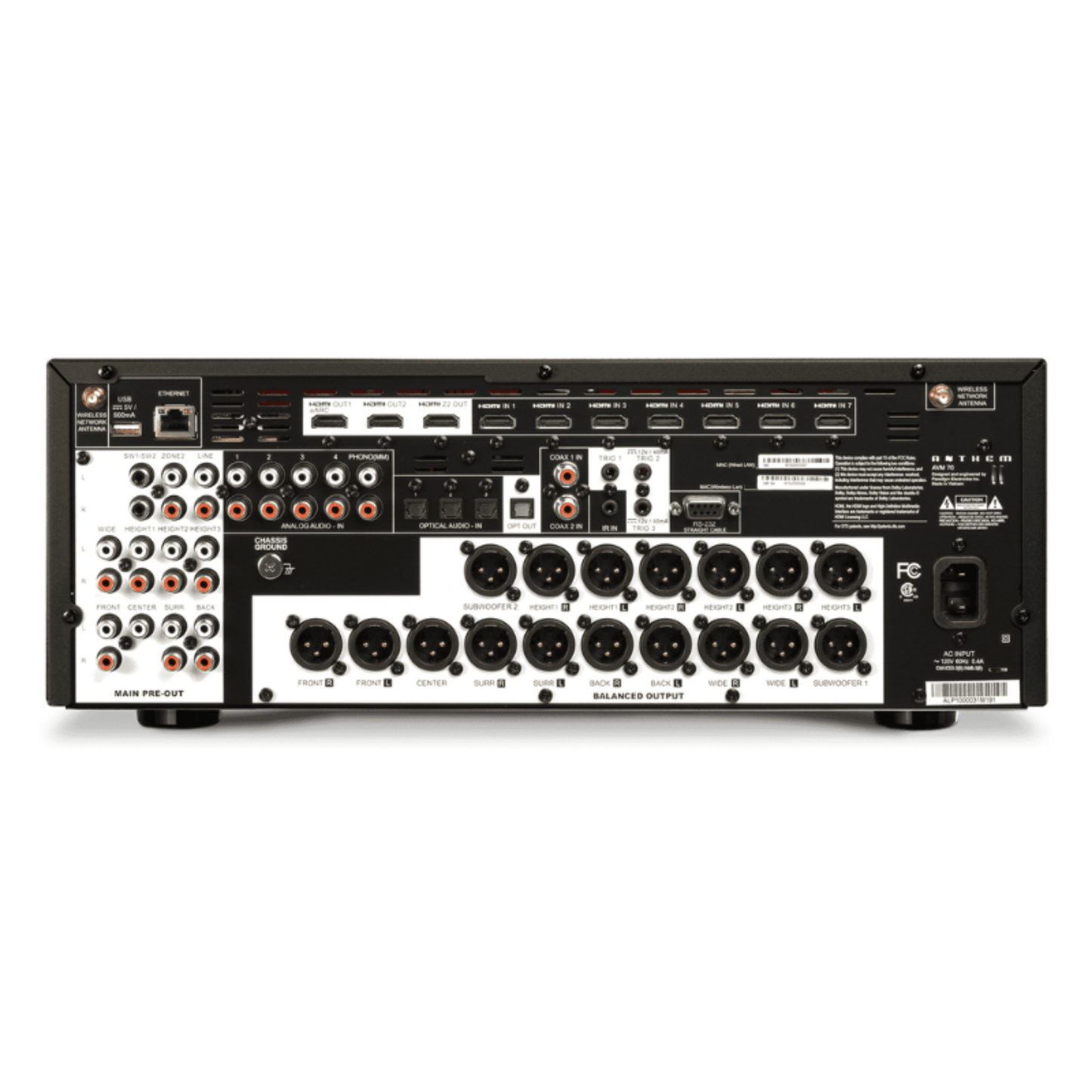 Black Anthem_avm_70_8K_AV_Pre-Amplifier_Processor_backside