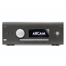 Gray Arcam AVR21 HDMI 2.1 High Power Class AB AV Receiver front view