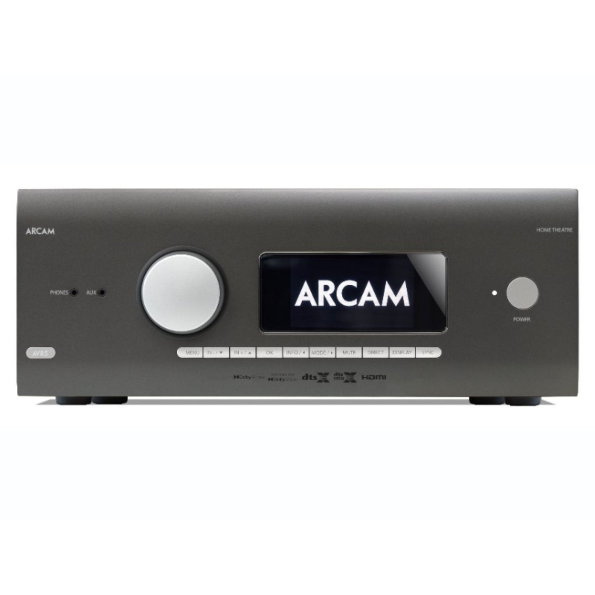 Gray Arcam AVR5 Class AB AV Receiver front view