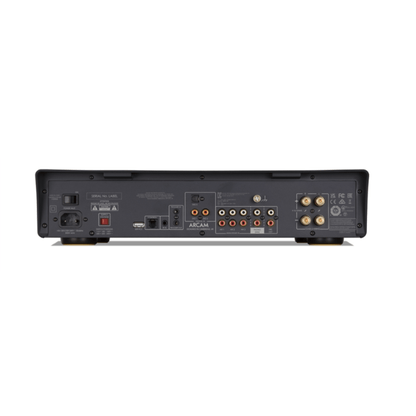 Black Arcam A15 Integrated Amplifier back view