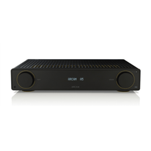 Black Arcam_a5_integrated_amplifier front view