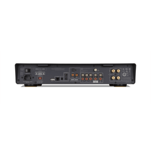 Black Arcam_a5_integrated_amplifier back view