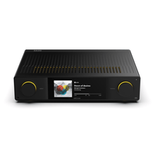 Black Arcam SA35 Streaming Integrated Amplifier Top view