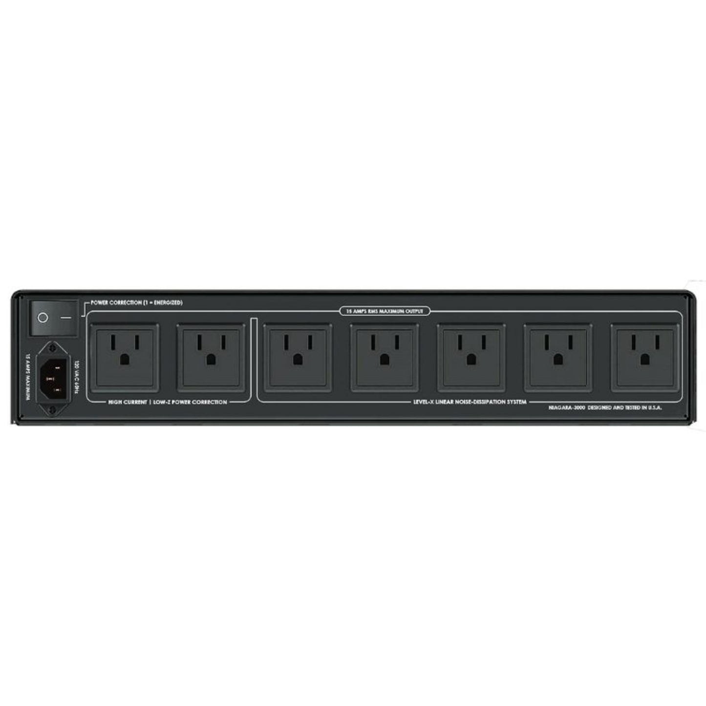 Audioquest NIAGARA 3000 Low-Z Power, Noise-Dissipation System back view
