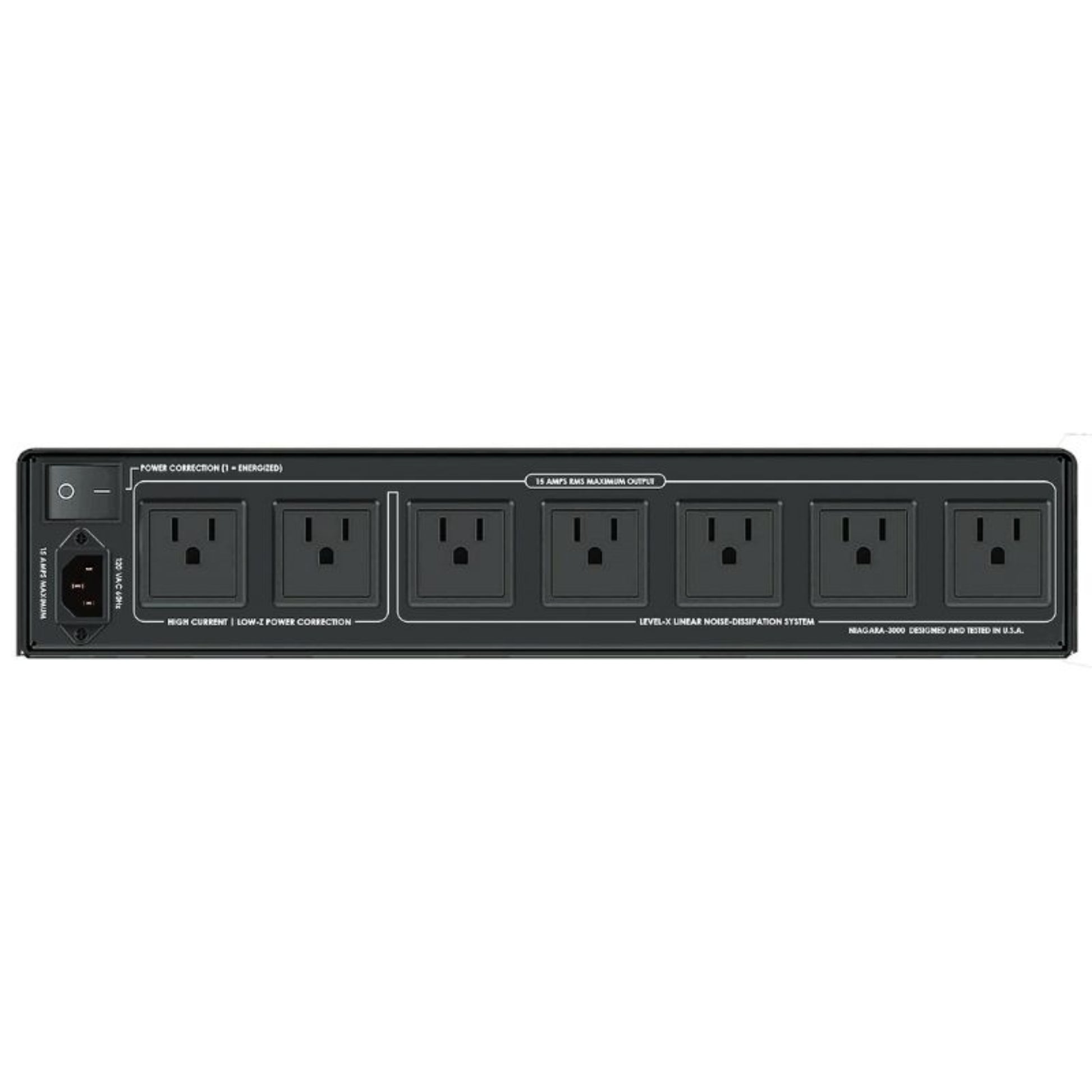Audioquest NIAGARA 3000 Low-Z Power, Noise-Dissipation System back view
