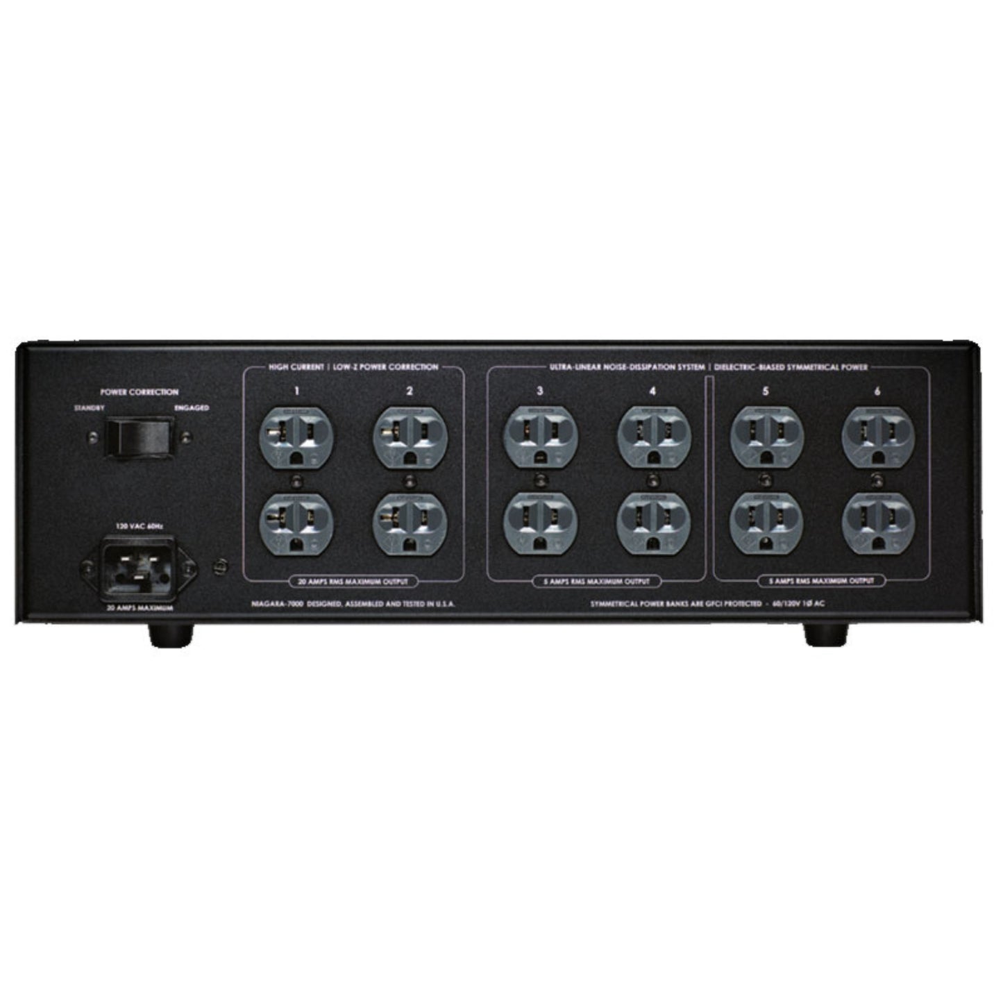 Audioquest NIAGARA 7000 Low-Z Power, Noise-Dissipation System Back view