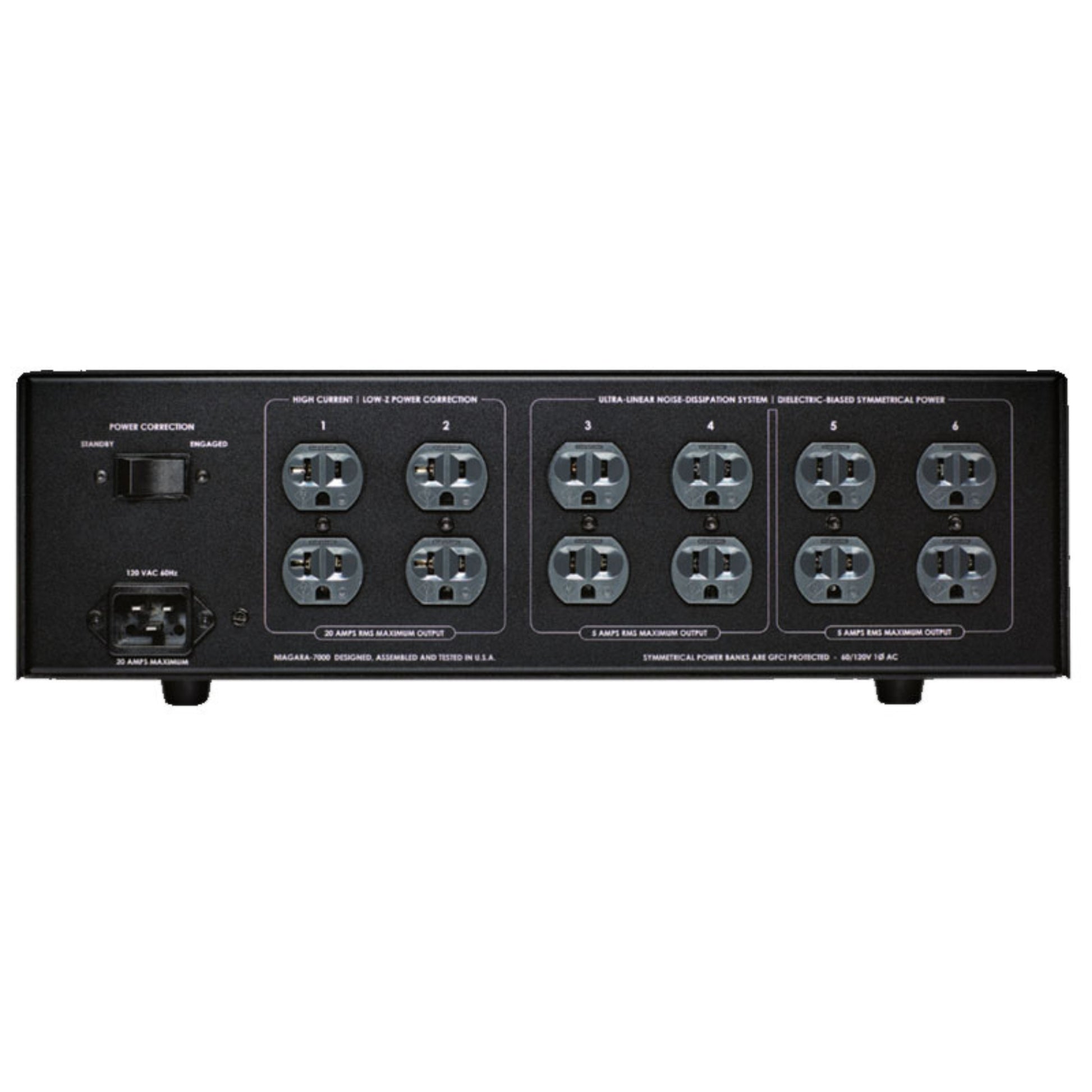 Audioquest NIAGARA 7000 Low-Z Power, Noise-Dissipation System Back view