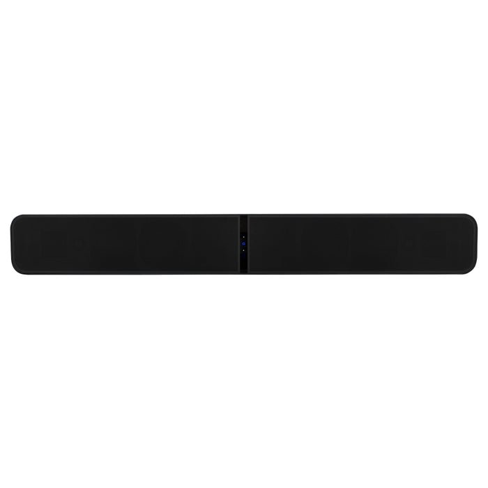 Black sound bar on a white background