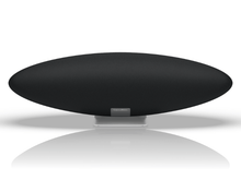 Black round object on a white background