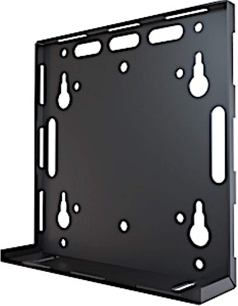 Black metal bracket on a white background