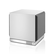 Silver electronic device on a white background