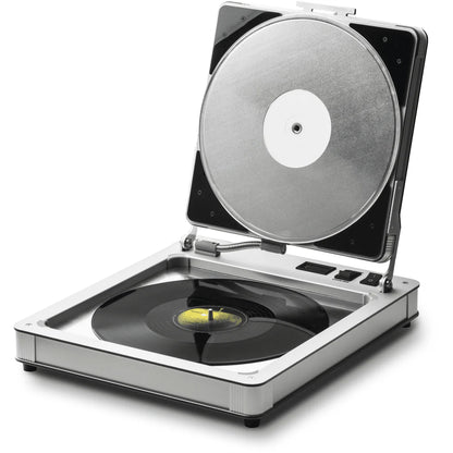 Flatten it vinyl record flattening machine front view on clean background