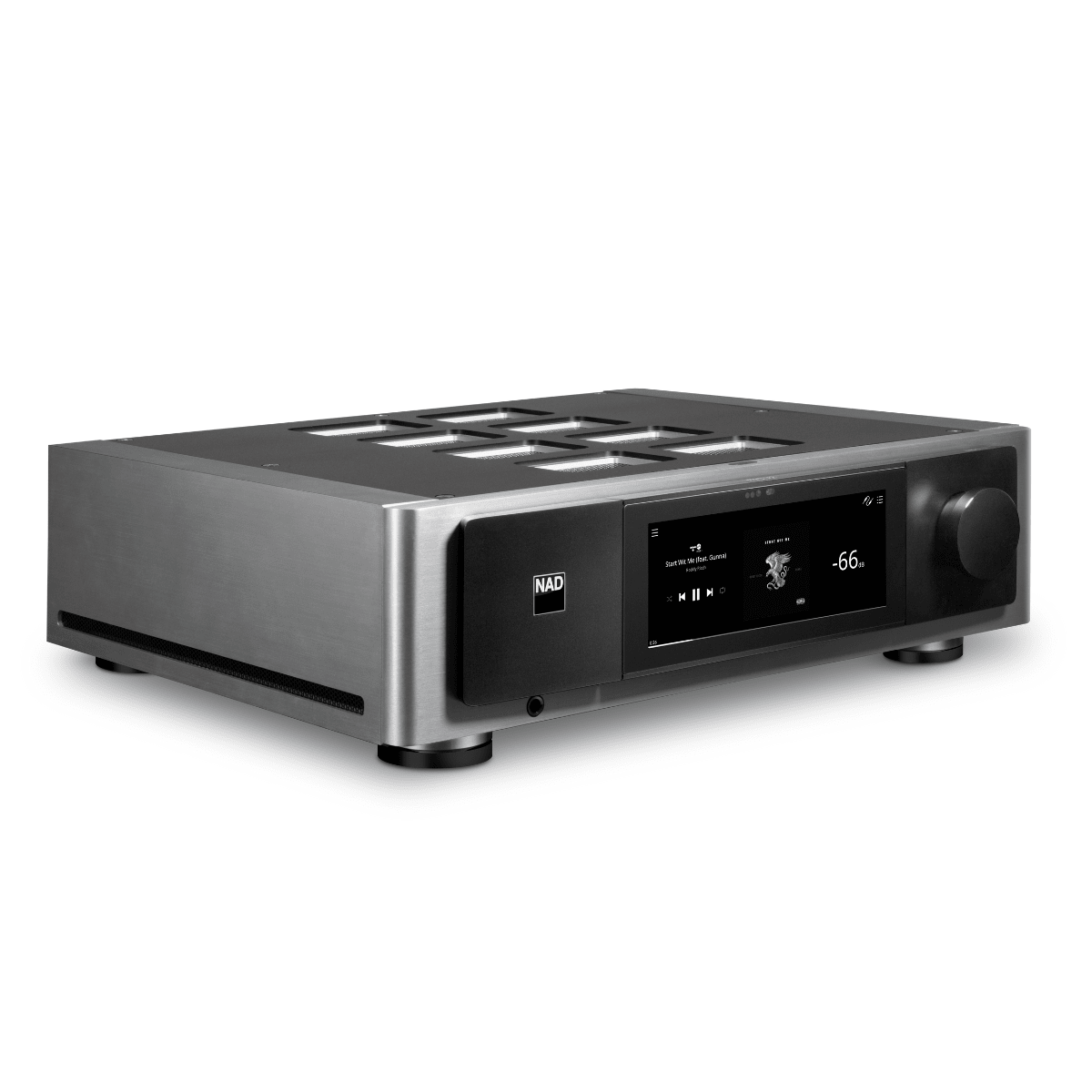 nad m33 v2 streaming amp angled view