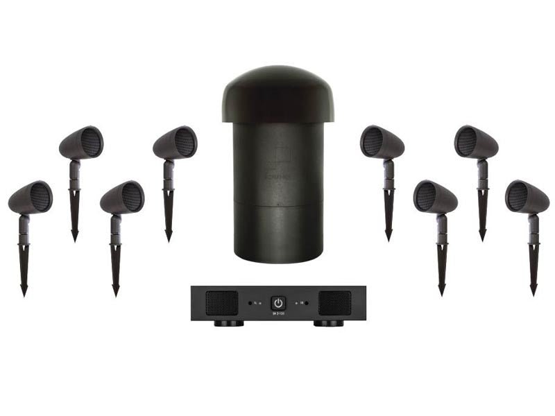 Sonance SGS 8.1 Outdoor Audio System (8 Sats, 1 Sub, 1 Amp)