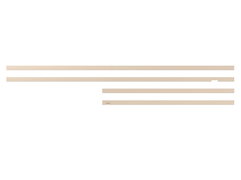 55" Samsung Customizable Bezel in Sand Metal/Beveled - VG-SCFC55SGMZA