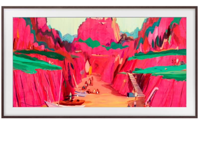 65" Samsung The Frame Customizable Bezel Modern Brown - VG-SCFF65BWBZA