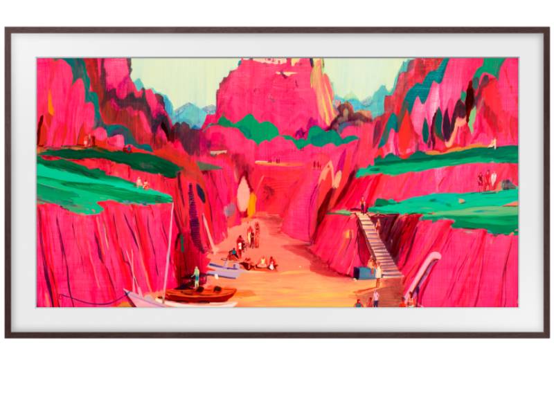 75" Samsung The Frame Customizable Bezel Modern Brown - VG-SCFF75BWBZA