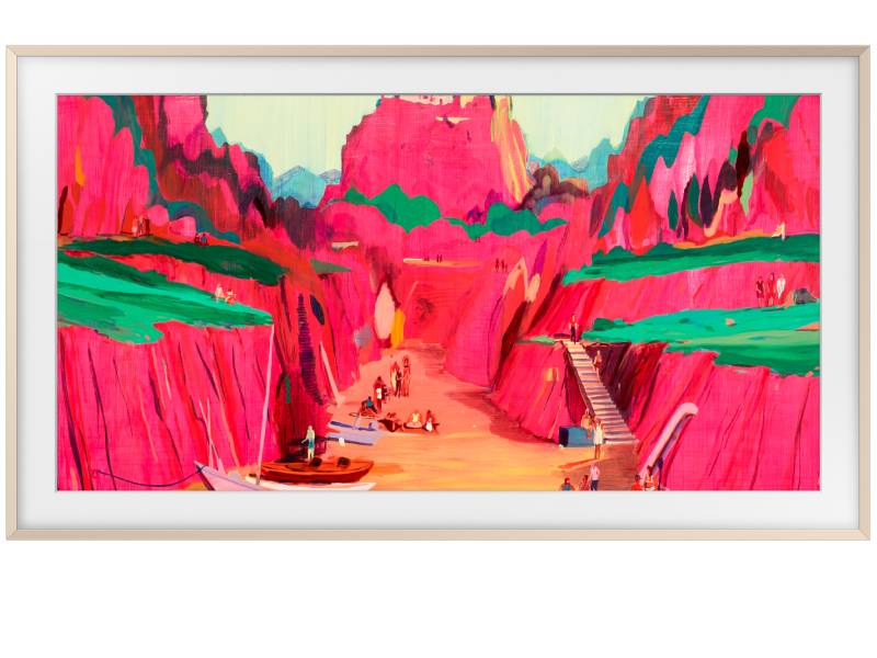 75" Samsung The Frame Customizable Bezel Sand Metal - VG-SCFF75SGMZA