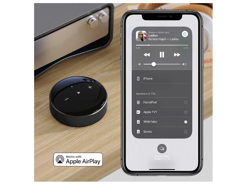 Wiim Mini Wireless Audio Streamer/Preamplifier