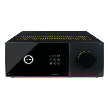 front panel of arcam ava25 av amplifier