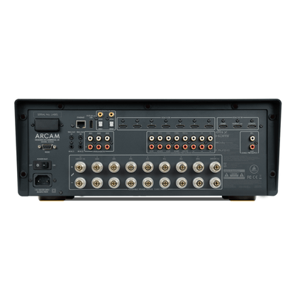 back panel of arcam ava35 av amplifier