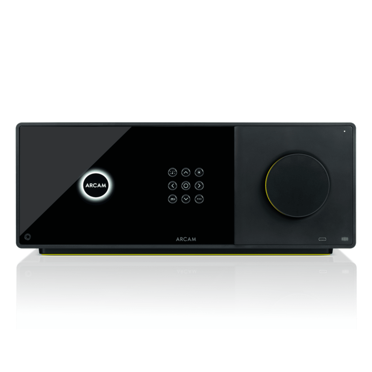 front panel of arcam ava35 av amplifier