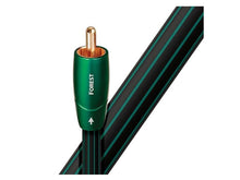 Green audio cable connector with 'FOREST' branding on a white background