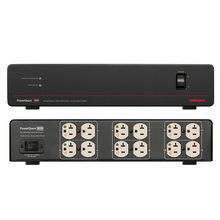 1. AudioQuest PowerQuest 909 power conditioner front and rear view with 12 AC outlets