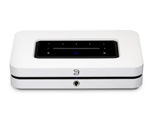 White electronic device with a screen on a white background