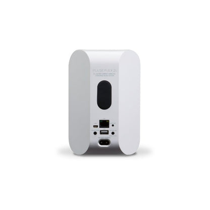 White electronic device with ports on a white background