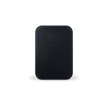 Black rectangular object on a white background