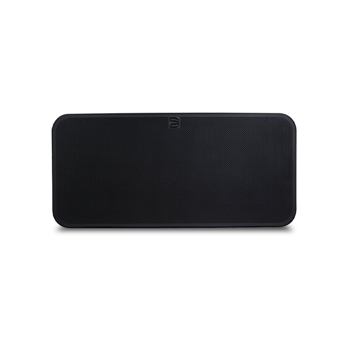 Black rectangular speaker on a white background