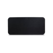 Black rectangular speaker on a white background