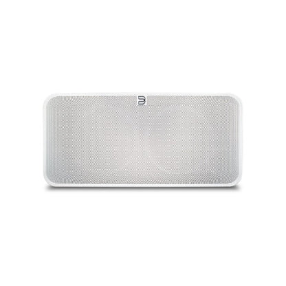 White rectangular speaker on a white background