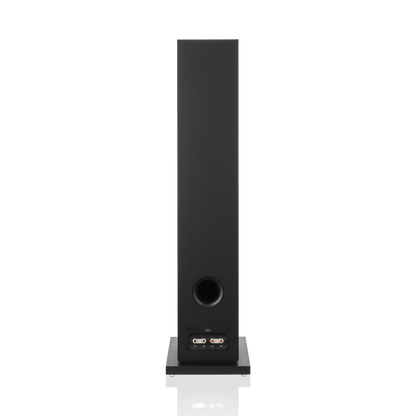 Black speaker on a white background