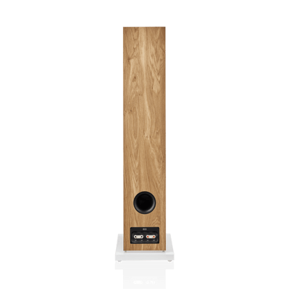 Wooden speaker on a white background