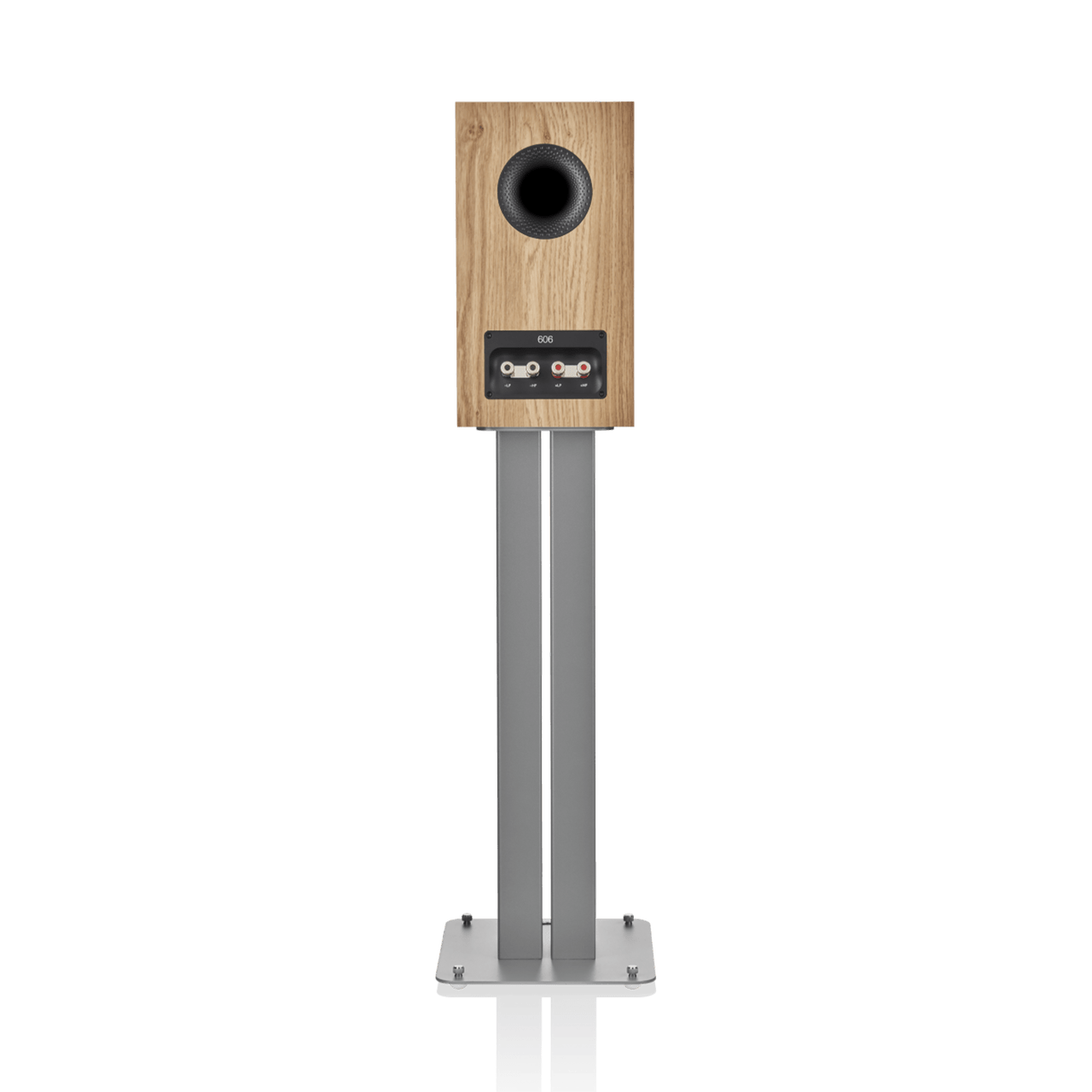 Wooden speaker on a white background