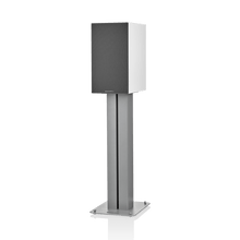 Speaker on a stand with a white background