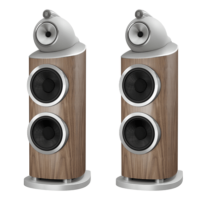 lightwalnut pair of bowers wilkins 801 d5 speakers