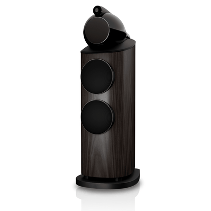 dark walnut bowers wilkins 802 d5 speaker with grille