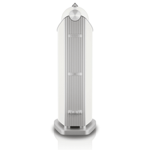 rear of white bowers wilkins 802 d5 speaker
